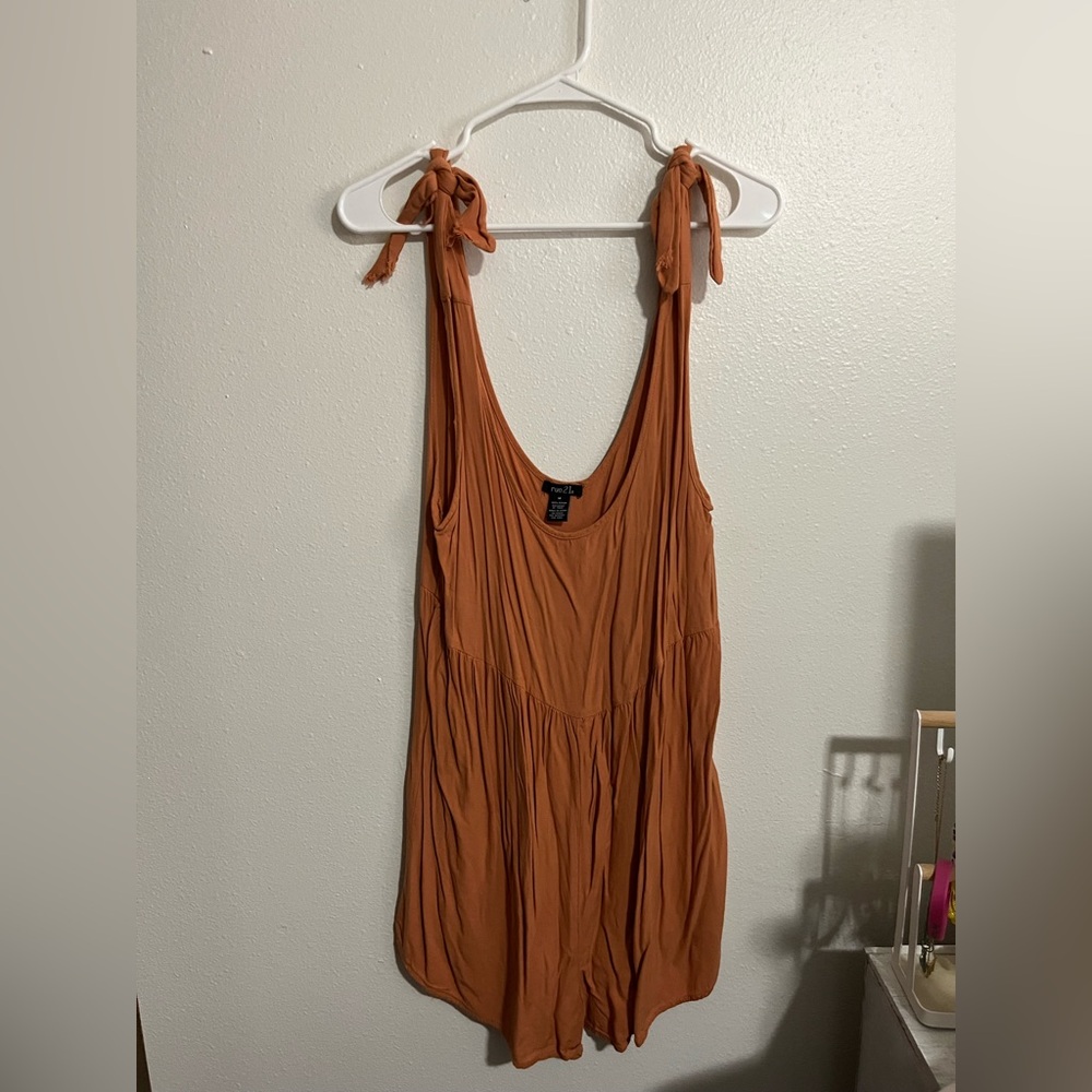 Rue 21 Tie-Shoulder Rust Women's Romper